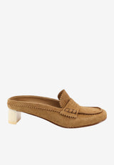MM6 Maison Margiela 40 Suede Leather Mules Brown S66WX0074P7704T2173_Ermine_57986636