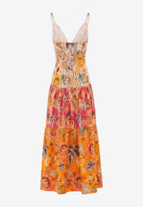 Farm Rio Ligia Floral Print Sleeveless Maxi Dress Multicolor 35564625182_LIGIAFLORALMIXED_70332935
