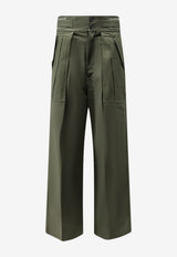 The Frankie Shop Tova Oversized Cargo Pants Green PAFS21864420DEEPGREEN_DEEPGREEN_70331991