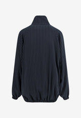 The Frankie Shop Baxter Pinstripe Oversized Jacket Navy JAFS22014855NAVY/WHITEPINSTRIPE_NAVY/WHITEPINSTRIPE_70333816