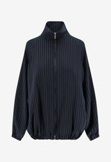 The Frankie Shop Baxter Pinstripe Oversized Jacket Navy JAFS22014855NAVY/WHITEPINSTRIPE_NAVY/WHITEPINSTRIPE_70333816