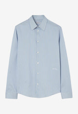 Burberry Striped Poplin Shirt Blue 8127251C5315_SUNBLEACHED BLUE_70013775