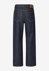Fendi Logo Patch Washed Denim Pants Blue FLP302B15CF0QA2_Blu_70026657