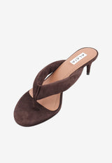 Alaïa 55 Padded Suede Thong Sandals Brown AA3S2024I117U15_BRUN FUME_70224517