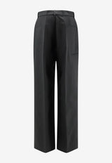 Rick Owens Straight-Leg Wool Pants Black RP02F5317ZL09_BLACK_70217393