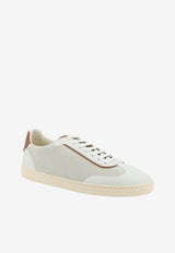 Brunello Cucinelli Suede and Leather Low-Top Sneakers White MZULDGJ336CEH67_OPTICALBIANCOCUOIO_70014818