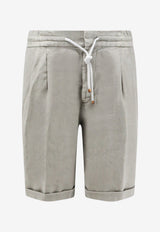 Brunello Cucinelli Drawstring Bermuda Shorts Gray M243DU0020C6018_Kaky_70211138