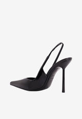 Le Silla Chanel Vivienne 100 Patent Leather Slingback Pumps Black 4206D090BXPPGSL001_Black_70331556