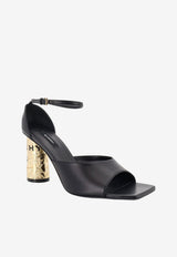 Givenchy 80 Tape Heel Leather Sandals Black BE30BNE1J7001_BLACK_40017459