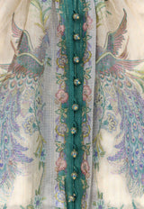 Zimmermann Indra Embellished Printed Blouse Multicolor 4538TSS262CSCFL_Cream Floral_70224493
