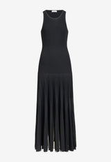 Alaïa Pleated Maxi Dress Black AA9R2937K219C995_NOIR ALAIA_70224383