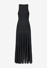 Alaïa Pleated Maxi Dress Black AA9R2937K219C995_NOIR ALAIA_70224383