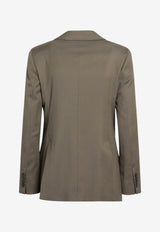 Max Mara Unione Double-Breasted Tailored Blazer Camel MXMUNIONEWO/T_MAXM-007