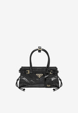 Prada Mini Bonnie Leather Bag Black 1BA486OOM2CYR/T_PRADA-F0002