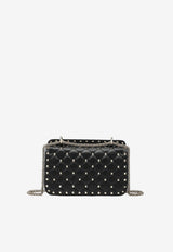 Valentino Mini Rockstud Spike Nappa Leather Shoulder Bag Black 9W2B0123NAP/T_VALE-0NO