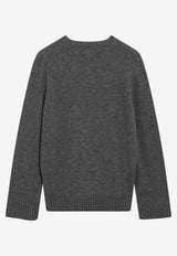 Prada Classic Wool-Blend Sweater Gray P24F3VOOO6339/T_PRADA-F0480