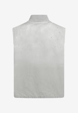 Maison Margiela Vintage Paint-Effect Vest Gray S50FB0122M35926/T_MARGI-962