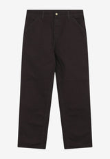 Carhartt Wip Single Knee Canvas Pants Dark Brown I031497CO/T_CARH-4702