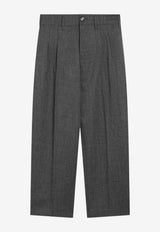AMI PARIS Tailored Wool Pants Gray HTR909WV0216/T_AMI-A189