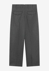AMI PARIS Tailored Wool Pants Gray HTR909WV0216/T_AMI-A189