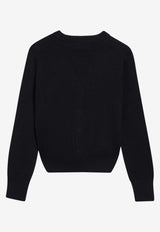 AMI PARIS Ami De Coeur Cardigan Blue FKC374001/S_AMI-414