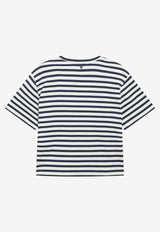 Weekend Max Mara Sabato Striped Boxy T-shirt Blue WKDSABATOCO/S_MAXMW-005