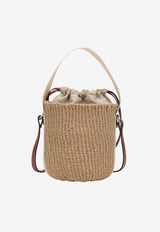 Chloé Small Woody Raffia Bucket Bag Beige CHC22SS381G55/T_CHLOE-101