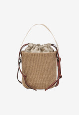 Chloé Small Woody Raffia Bucket Bag Beige CHC22SS381G55/T_CHLOE-101