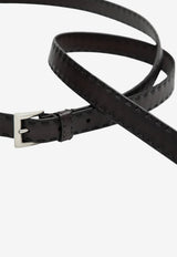 Prada Slim Leather Belt Brown 1CC7322ZQ4/T_PRADA-F0201