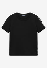 S Max Mara Nancy Embroidered Logo T-shirt Black SMMNANCYCO/S_MAXS-008