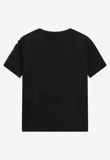 S Max Mara Nancy Embroidered Logo T-shirt Black SMMNANCYCO/S_MAXS-008