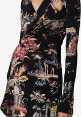 Etro Printed Wrap Maxi Dress Multicolor WRHA063299IAD1F/T_ETRO-X0813
