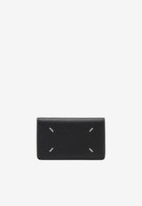 Maison Margiela Four Stitch Compact Calf Cardholder Black SA3VX0005P4745/T_MARGI-T8013