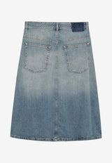 Maison Margiela Midi Wrap Panel Denim Skirt Blue S51ME0066M30034/T_MARGI-962