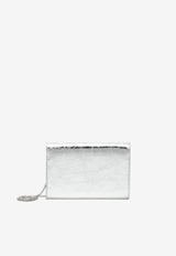 Roger Vivier Mini Efflorescence Metallic Leather Clutch Silver RBWANVD0100T0H/T_ROGVI-B200