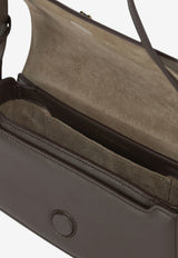 AMI PARIS Small Paris Paris Leather Shoulder Bag Brown ULL719.AL0208A236_666a9755-8743-47b4-830f-6ee581feffc1