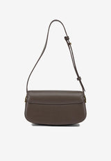 AMI PARIS Small Paris Paris Leather Shoulder Bag Brown ULL719.AL0208A236_666a9755-8743-47b4-830f-6ee581feffc1