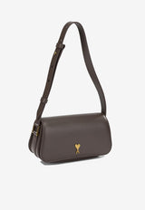 AMI PARIS Small Paris Paris Leather Shoulder Bag Brown ULL719.AL0208A236_666a9755-8743-47b4-830f-6ee581feffc1