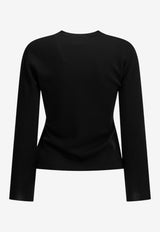 Max Mara Manto Long-Sleeved T-shirt Black 2621366082600MXMMANTO003_1bae5f79-f99f-4aaf-b840-a2a15e601a52