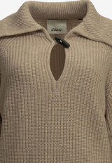 Isabel Marant Miranda Wool and Cashmere Polo Sweater Beige 26APU0949FAB1L07I90BE_4cd0aa4f-aac5-437c-b042-5a6bc82ceb96