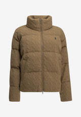Polo Ralph Lauren Cable Knit Padded Jacket Beige 211A10457005COLLECTION CAMEL_6a9e0375-7cb1-4084-bcde-5891def3c4c2