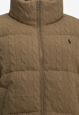 Polo Ralph Lauren Cable Knit Padded Jacket Beige 211A10457005COLLECTION CAMEL_6a9e0375-7cb1-4084-bcde-5891def3c4c2