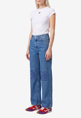 Loewe Anagram Baggy Jeans Blue S359Y11XEB--5320