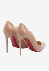 Christian Louboutin Hot Chick 100 Patent Leather Pumps Nude 1190911-PK1A-NUDE