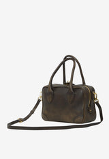 Golden Goose DB Vita Vintage Leather Top Handle Bag Brown GWA00470-A000753-55682