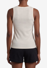 Burberry Tierra Lace-Up Tank Top White 8127208--B7078