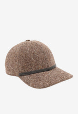 Brunello Cucinelli Monili Strap Wool Cap Brown MCAP90218C002_Brown_70014803