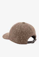 Brunello Cucinelli Monili Strap Wool Cap Brown MCAP90218C002_Brown_70014803