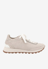 Brunello Cucinelli Suede Leather Sneakers Beige MZSFG3318C9593_QUARZO_70014833