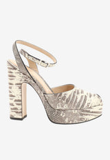 Fendi After 9 125 Python Print Leather Platform Sandals Beige 8X9239AH6F1WYJ_PERGAMENACHIARO_70026575